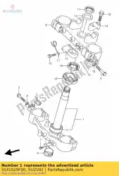 Aquí puede pedir soporte delantero f de Suzuki , con el número de pieza 5141029F00: