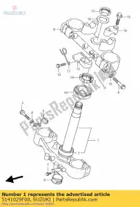 Suzuki 5141029F00 soporte delantero f - Lado inferior