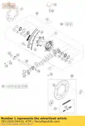 Here you can order the rear wheel 2,15x18'black sd 12 from KTM, with part number 7811000104430: