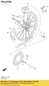Suzuki 0912606009 tornillo - Lado inferior