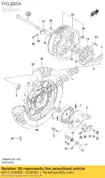 6471124B02, Suzuki, Essieu, arrière suzuki ls savage p vz marauder  ls650p ls650 vz800 ls650b 650 800 , Nouveau