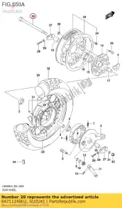 Suzuki 6471124B02 as, achter - Onderkant