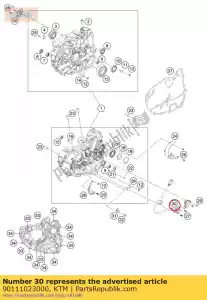 ktm 90111023000 capteur à engrenages à impulsions int. bobine - La partie au fond