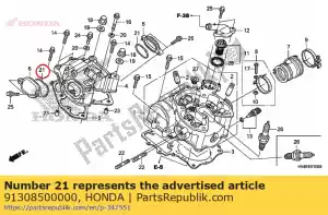 honda 91308500000 oring, 57x2.5 - Onderkant