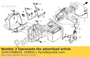 Honda 32401HN8650 câble, relais de batterie - La partie au fond