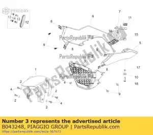 Piaggio Group B043248 pillar - Bottom side