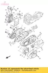 Here you can order the gasket, crankcase cover 3 from Yamaha, with part number 5RU154620000: