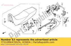 geen beschrijving beschikbaar op dit moment van Honda, met onderdeel nummer 77310MK4700ZA, bestel je hier online: