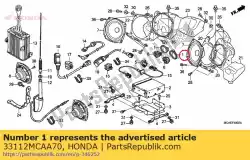 Here you can order the cover, tweeter from Honda, with part number 33112MCAA70: