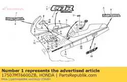 merk, tank * type2 * van Honda, met onderdeel nummer 17507MT6600ZB, bestel je hier online: