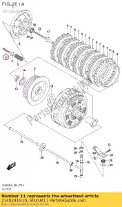 suzuki 2148241G10 boulon, embrayage spr - La partie au fond