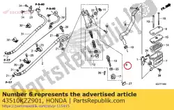 Qui puoi ordinare cilindro sub assy., rr. B da Honda , con numero parte 43510KZZ901: