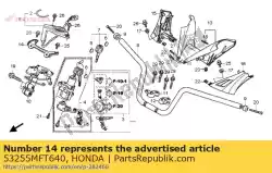 Aquí puede pedir quedarse, manejar la cubierta de Honda , con el número de pieza 53255MFT640: