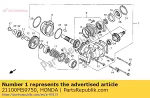 Honda 21100MS9750 caso completo, lato g - Il fondo