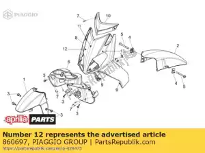 Piaggio Group 860697 adesivo rh 