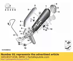 Qui puoi ordinare sistema di marmitta da BMW , con numero parte 18518371458: