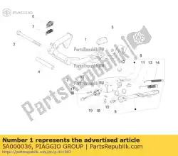 Aqui você pode pedir o hauptst? Nder. Em Piaggio Group , com o número da peça 5A000036: