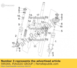 Aprilia 599269, Schraube, OEM: Aprilia 599269