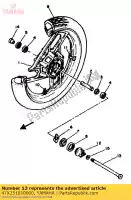 47X251810000, Yamaha, O?, ko?o yamaha fz fzr rd 500 750 1000 1985 1986 1987 1988 1989 1990 1991, Nowy