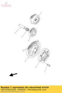 yamaha 18P155601000 conjunto amortiguador - Lado inferior