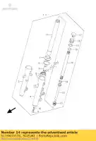 5119633130, Suzuki, ring, fr vork pi suzuki gn gs gsx uh 125 250 400 450 1985 1986 1988 1989 1990 1991 1992 1993 1994 1996 1998 1999 2000 2005 2006, Nieuw