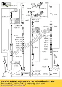 kawasaki 440650016 bushing-front fork,slide kx250 - Bottom side