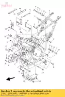 17D211900000, Yamaha, rear frame comp. yamaha yz 250 2010 2011, New