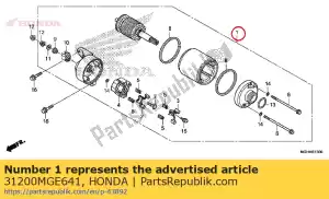 Honda 31200MGE641 ensemble moteur, démarreur - La partie au fond