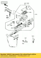 430151507, Kawasaki, cilindro-maestro-montaje, clu kawasaki gpz gpx voyager zg gpzr gpzrx gpxr xii b 750 900 1000 1200 1, Nuevo