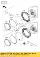 410251389, Kawasaki, llanta, rr, 1.60x12 kawasaki kx  a kx65 65 , Nuevo