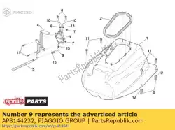 Here you can order the pipe from Piaggio Group, with part number AP8144232: