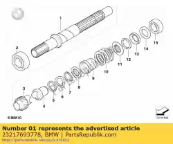 Here you can order the drive shaft from BMW, with part number 23217693778: