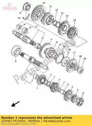 Ici, vous pouvez commander le assy essieu principal auprès de Yamaha , avec le numéro de pièce 2GHW17410000: