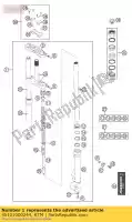 45101000244, KTM, garfo cpl. junho adv. marz. 2002 ktm junior 50 2002 2003, Novo