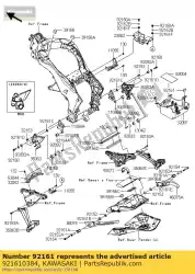 demper zx1000d6f van Kawasaki, met onderdeel nummer 921610384, bestel je hier online: