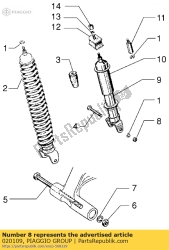 Aprilia 020109, Nuss, OEM: Aprilia 020109