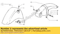 8249005066, Piaggio Group, front mudguard     , New