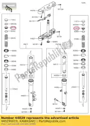 zadelvork veer vn900bff van Kawasaki, met onderdeel nummer 440290019, bestel je hier online: