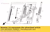 51612KF9900, Honda, Banda, fr. bota de horquilla honda xr 80 1990 1991 1992 1993 1994, Nuevo