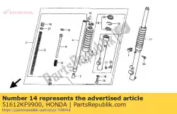 Aquí puede pedir banda, fr. Bota de horquilla de Honda , con el número de pieza 51612KF9900: