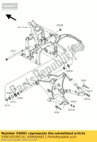 33001010011E, Kawasaki, Arm-comp-swing, f.s.black vn900 kawasaki vn 900 2006 2007, Nuovo