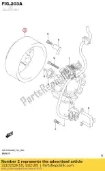 Here you can order the rotor assy,magneto from Suzuki, with part number 3210212K10: