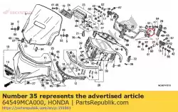 Ici, vous pouvez commander le ressort, support auprès de Honda , avec le numéro de pièce 64549MCA000: