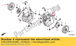 Here you can order the air guide, l. Radiator from Honda, with part number 19025MCAA80: