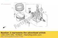 13011HP1306, Honda, ring set, piston honda trx450er sportrax 450 , New