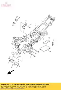 yamaha 3D9F81000100 trousse à outils - La partie au fond