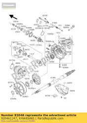 Here you can order the bearing-needle from Kawasaki, with part number 920461247: