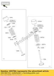 Tutaj możesz zamówić zawór silnika spr?? Ynowego od Kawasaki , z numerem części 490780709: