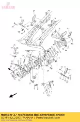 Here you can order the bracket 5 from Yamaha, with part number 5D7F742L2100: