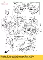 4JHY283U000X, Yamaha, gruppo pannello 1 yamaha fzr fzrr 600, Nuovo